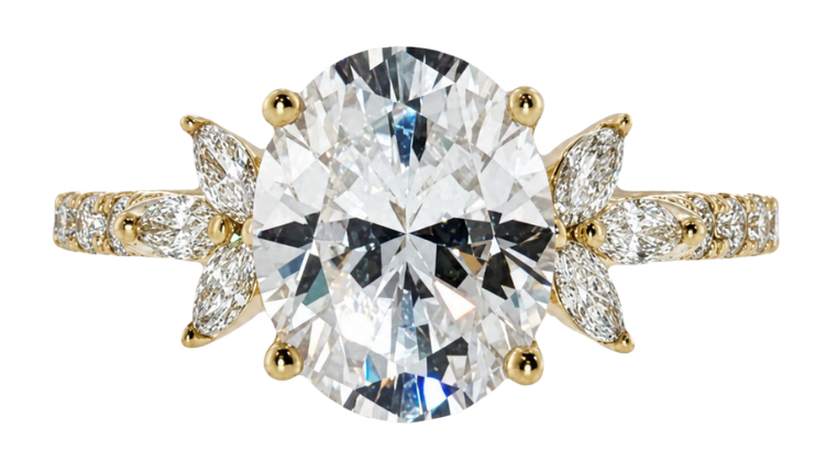 Lyric Ring - Yellow Gold - Front View