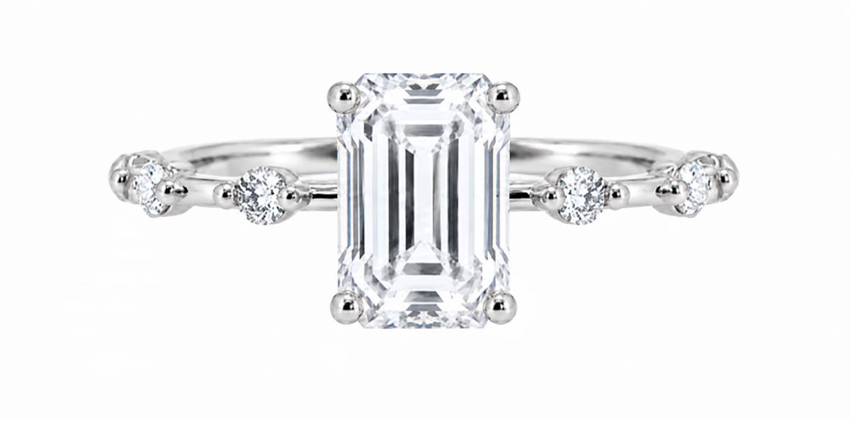 infinite ring - white gold - front view