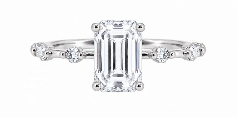 infinite ring - white gold - front view