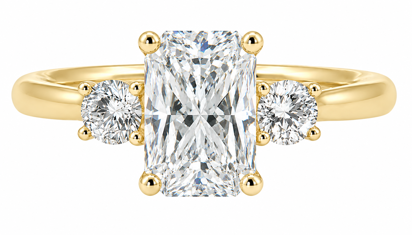 Juliet ring - yellow gold - front view