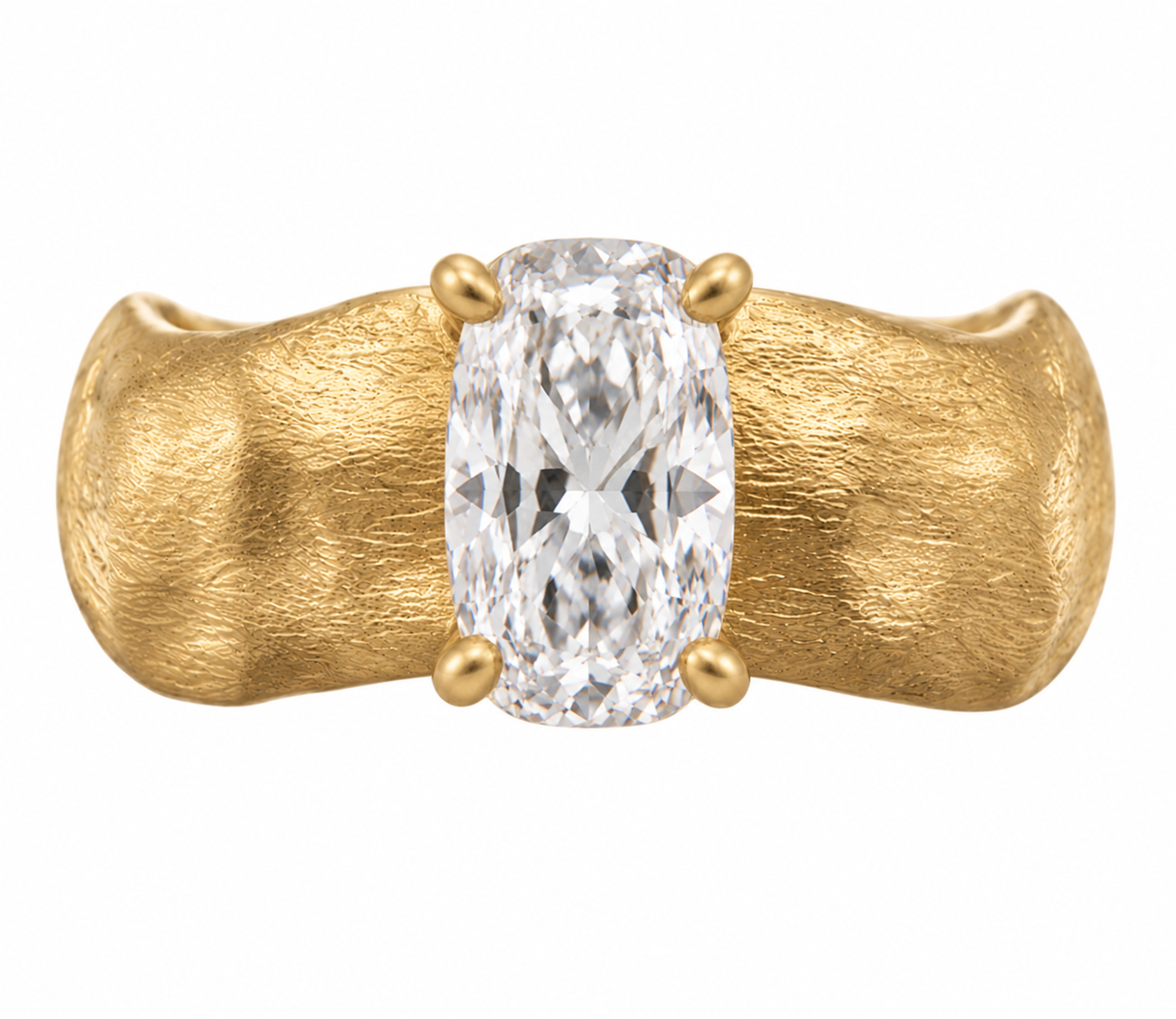Katelyn Ring - yellow gold - front view