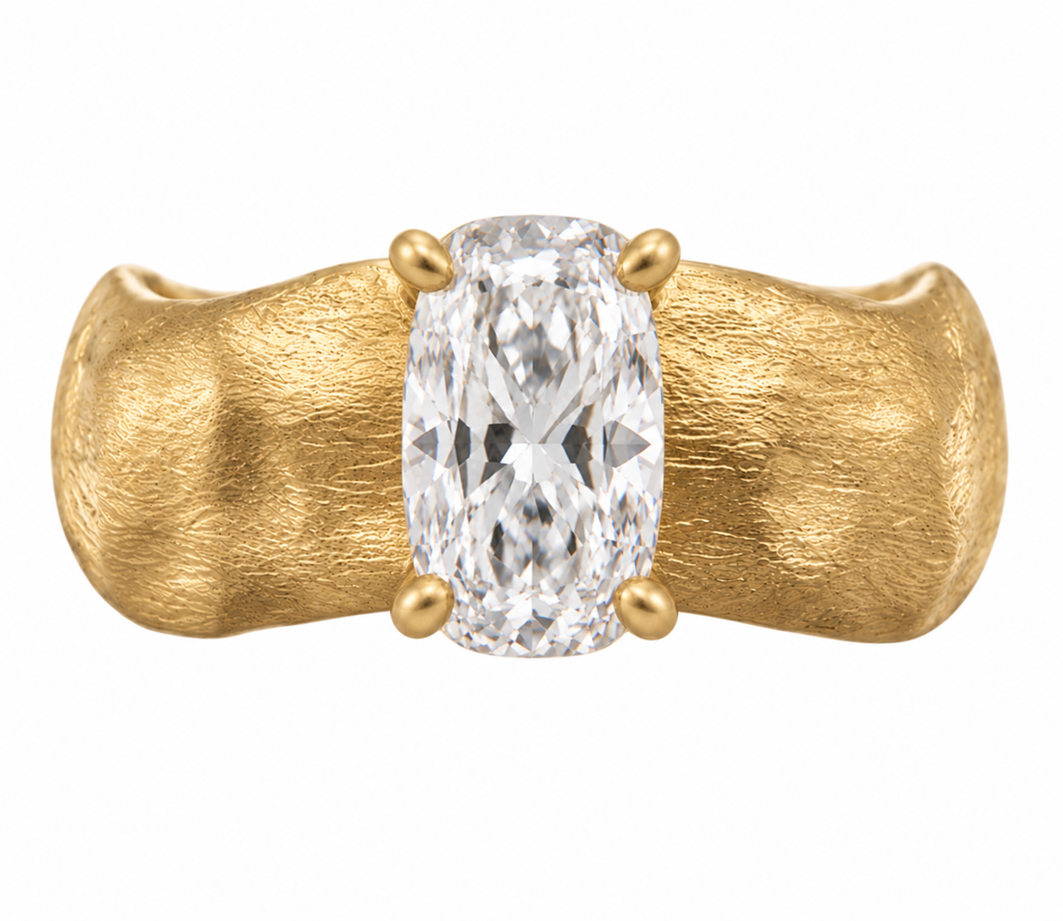Katelyn Ring - yellow gold - front view