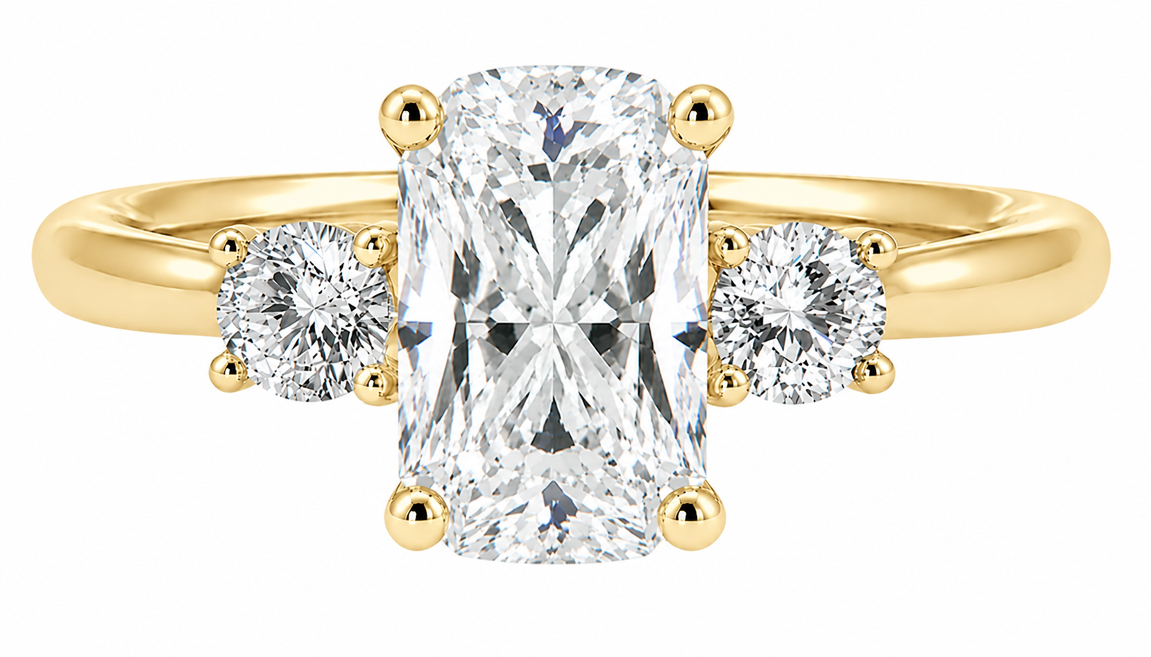 Juliet ring - yellow gold - front view
