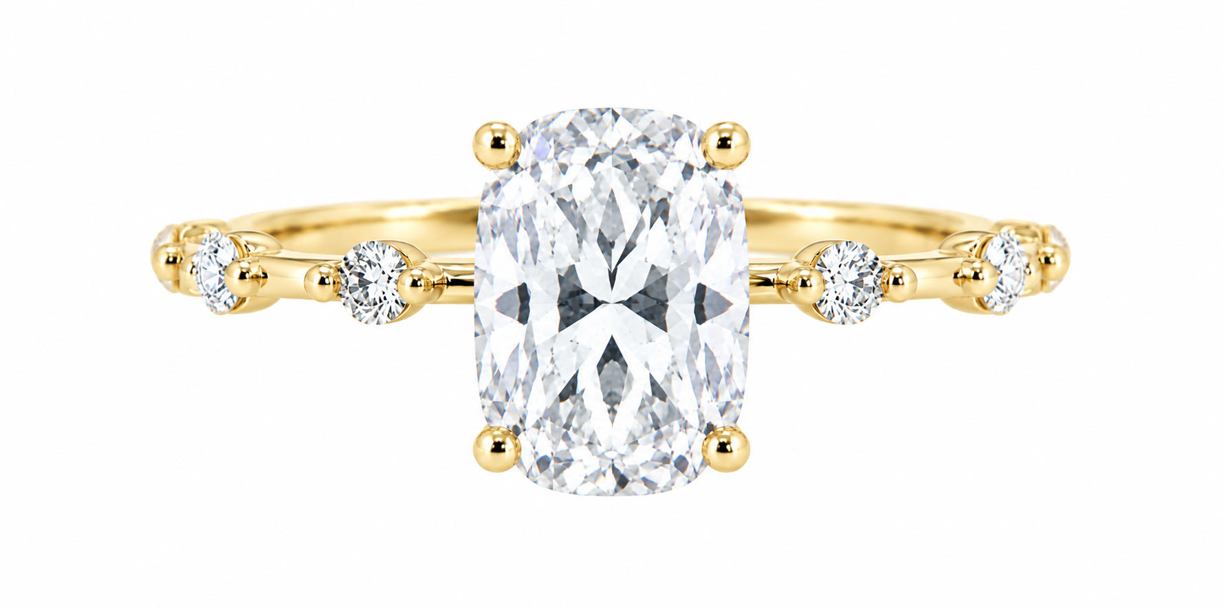 Infinite ring - yellow gold - front view