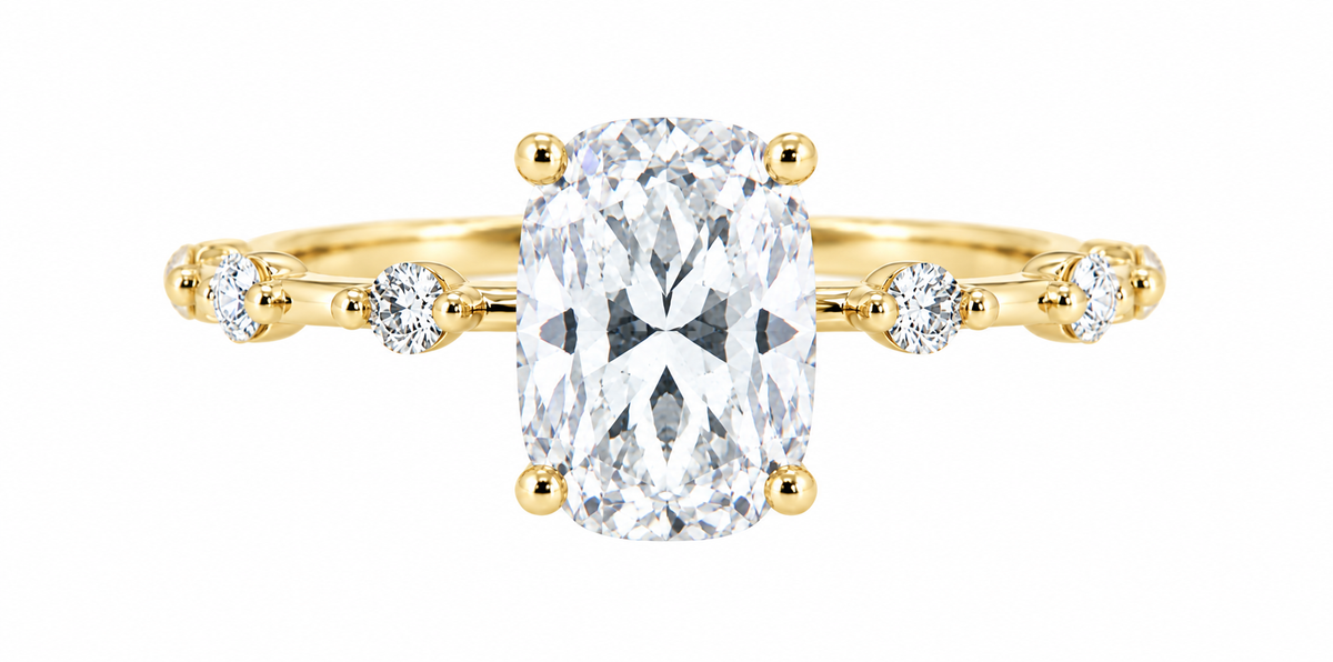 Infinite ring - yellow gold - front view