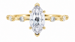 Infinite ring - yellow gold - front view
